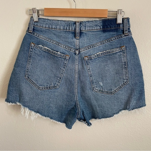 Abercrombie & Fitch The Cutoff Short High Rise Curve Love Denim Shorts Size 26 - Picture 6 of 11